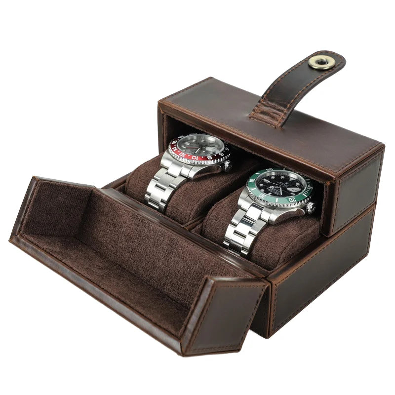 Étui 2 montres TRISTAN cuir de vache
