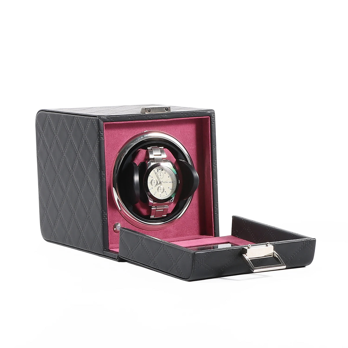 Remontoir Théophile noir et magenta